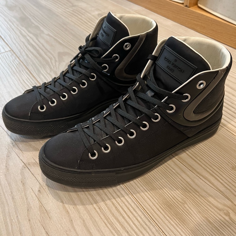 Louis Vuitton Black High-Top Sneakers